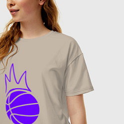 Футболка оверсайз женская Короли Лейкерс, цвет: миндальный — фото 2