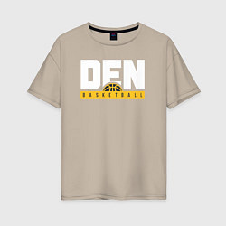 Женская футболка оверсайз Denver Basketball