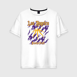 Женская футболка оверсайз Basketball Lakers