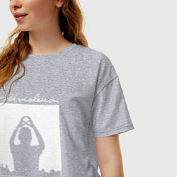 Футболка оверсайз женская Depeche Mode world violation, цвет: меланж — фото 2