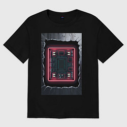 Женская футболка оверсайз Что внутри