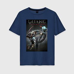 Женская футболка оверсайз Quake champions - NYX and Sorlag