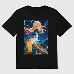 Женская футболка оверсайз Марин Китагава косплей Dragon Ball