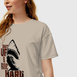 Футболка оверсайз женская Shark threshold, цвет: миндальный — фото 2