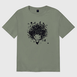 Футболка оверсайз женская Девчонка милашка, цвет: авокадо