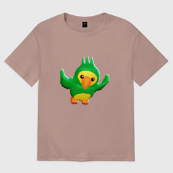 Женская футболка оверсайз Попугай PK XD