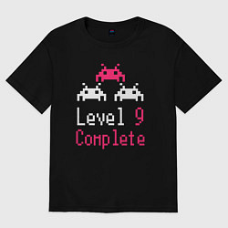 Женская футболка оверсайз Уровень 9 пройден