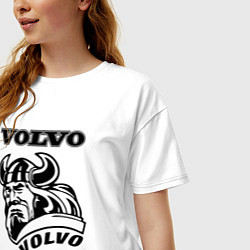Футболка оверсайз женская Volvo viking, цвет: белый — фото 2