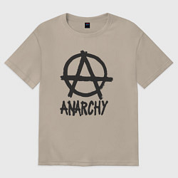 Женская футболка оверсайз Анархист