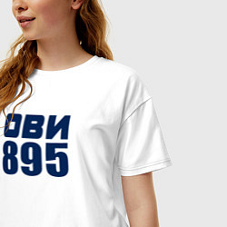 Футболка оверсайз женская Ови 895, цвет: белый — фото 2