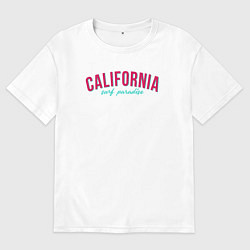 Женская футболка оверсайз California surf paradise