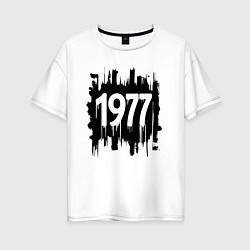 Женская футболка оверсайз Готический стиль 1977