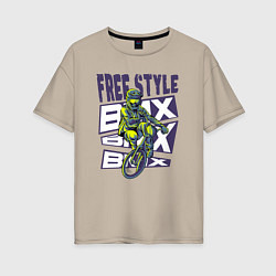 Женская футболка оверсайз BMX free style