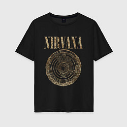 Женская футболка оверсайз Nirvana Circles of hell