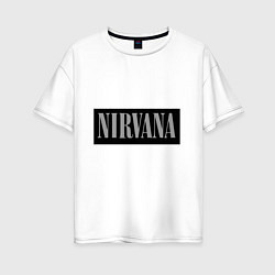 Женская футболка оверсайз Нирвана
