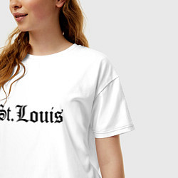 Футболка оверсайз женская St Louis Missouri - USA, цвет: белый — фото 2