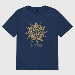 Женская футболка оверсайз Славянский чертог лося