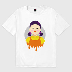 Женская футболка оверсайз Кукла убийца