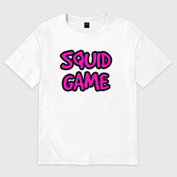 Женская футболка оверсайз Pink squid game