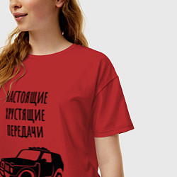 Футболка оверсайз женская Хрустящие передачи, цвет: красный — фото 2