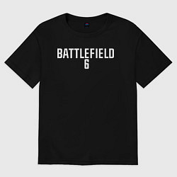 Футболка оверсайз женская Battlefield 6 logo, цвет: черный
