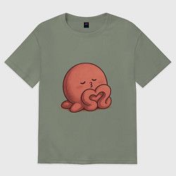 Футболка оверсайз женская Такопи, цвет: авокадо