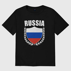 Женская футболка оверсайз Щит России