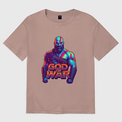 Женская футболка оверсайз God of war Кратос