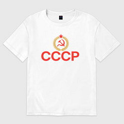 Женская футболка оверсайз СССР союз советских социалистических республик