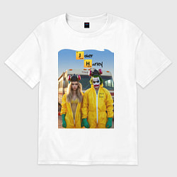 Женская футболка оверсайз Joker and Harley - Breaking bad