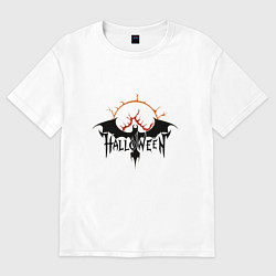 Женская футболка оверсайз Эмблема Хэллоуин