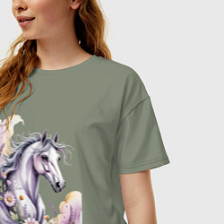 Футболка оверсайз женская Волшебное превращение, цвет: авокадо — фото 2