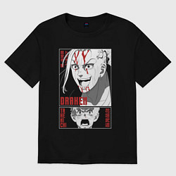 Женская футболка оверсайз Токийские мстители Дракен и Такимичи