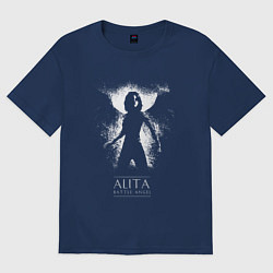 Женская футболка оверсайз Alita: battele angel