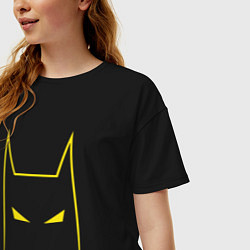 Футболка оверсайз женская Batman minimalism, цвет: черный — фото 2