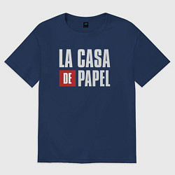 Футболка оверсайз женская La casa de papel, цвет: тёмно-синий