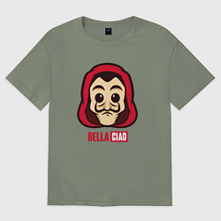 Женская футболка оверсайз Bella ciao man