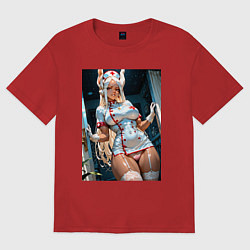 Женская футболка оверсайз Косплей медсестры от Мирко