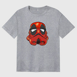 Женская футболка оверсайз Deadpool trooper