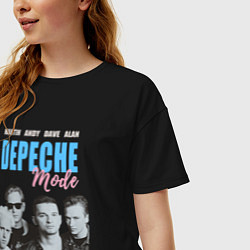 Футболка оверсайз женская Depeche Mode Violator portrait, цвет: черный — фото 2