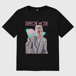 Женская футболка оверсайз Depeche Mode 80s Dave