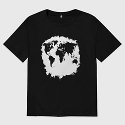 Женская футболка оверсайз Тень Земли