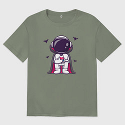 Женская футболка оверсайз Астронавт Дракула