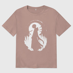 Женская футболка оверсайз Аниме гот