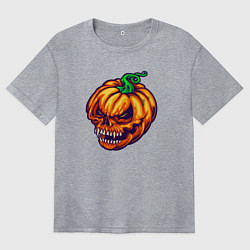 Женская футболка оверсайз Monster pumpkin