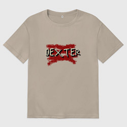 Футболка оверсайз женская Dexter Morgan - killer, цвет: миндальный