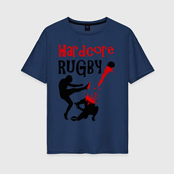 Женская футболка оверсайз Hardcore Rugby