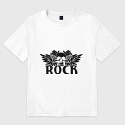 Женская футболка оверсайз Rock Bang