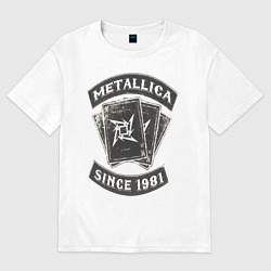 Футболка оверсайз женская Metallica: since 1981, цвет: белый