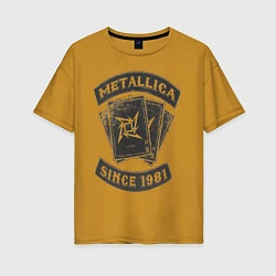 Женская футболка оверсайз Metallica: since 1981